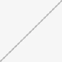 Made in Italy Womens Sterling Silver Inch Singapore Chain Necklace