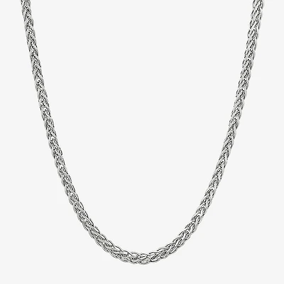 Made in Italy Unisex Adult Sterling Silver 18 Inch Wheat Chain Necklace