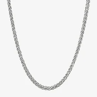 Made in Italy Unisex Adult Sterling Silver 18 Inch Wheat Chain Necklace