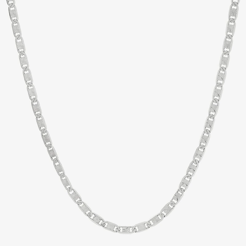 Made in Italy Womens Sterling Silver Inch Valentino Chain Necklace