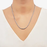 Made in Italy Unisex Adult Sterling Silver Inch Wheat Chain Necklace
