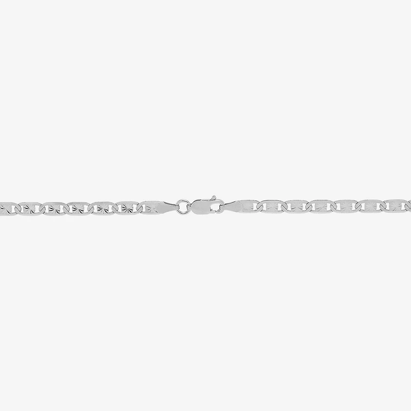 Made in Italy Womens Sterling Silver Inch Valentino Chain Necklace