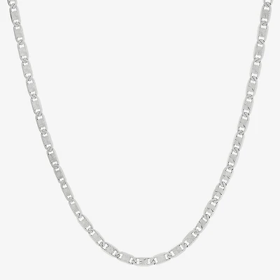 Made in Italy Womens Sterling Silver 24 Inch Valentino Chain Necklace