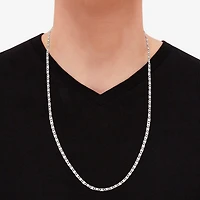 Made in Italy Womens Sterling Silver 24 Inch Valentino Chain Necklace