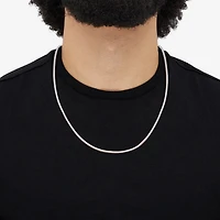 Made in Italy Mens Sterling Silver Inch Snake Chain Necklace