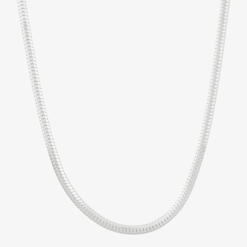 Made in Italy Mens Sterling Silver 18 Inch Snake Chain Necklace