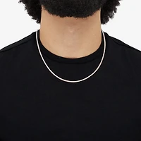 Made in Italy Mens Sterling Silver 18 Inch Snake Chain Necklace