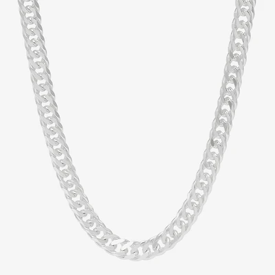 Made in Italy Unisex Adult Sterling Silver 24 Inch Cuban Chain Necklace