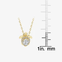 Turtle (F / Si1) Womens 3/8 CT. T.W. Lab Grown White Diamond 14K Gold Over Silver 18 Inch Pendant Necklace