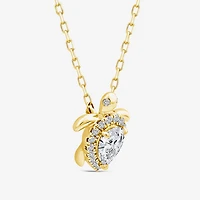 Turtle (F / Si1) Womens 3/8 CT. T.W. Lab Grown White Diamond 14K Gold Over Silver 18 Inch Pendant Necklace