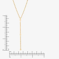 Limited Quantities! Womens 10K Gold 18 Inch Y Necklace