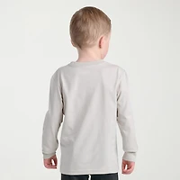 adidas Toddler Boys Crew Neck Long Sleeve Regular Fit Graphic T-Shirt