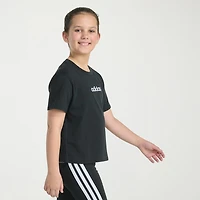 adidas Big Kid Girls Crew Neck Short Sleeve Regular Fit Graphic T-Shirt