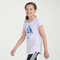 adidas Big Kid Girls Crew Neck Short Sleeve Slim Fit Graphic T-Shirt