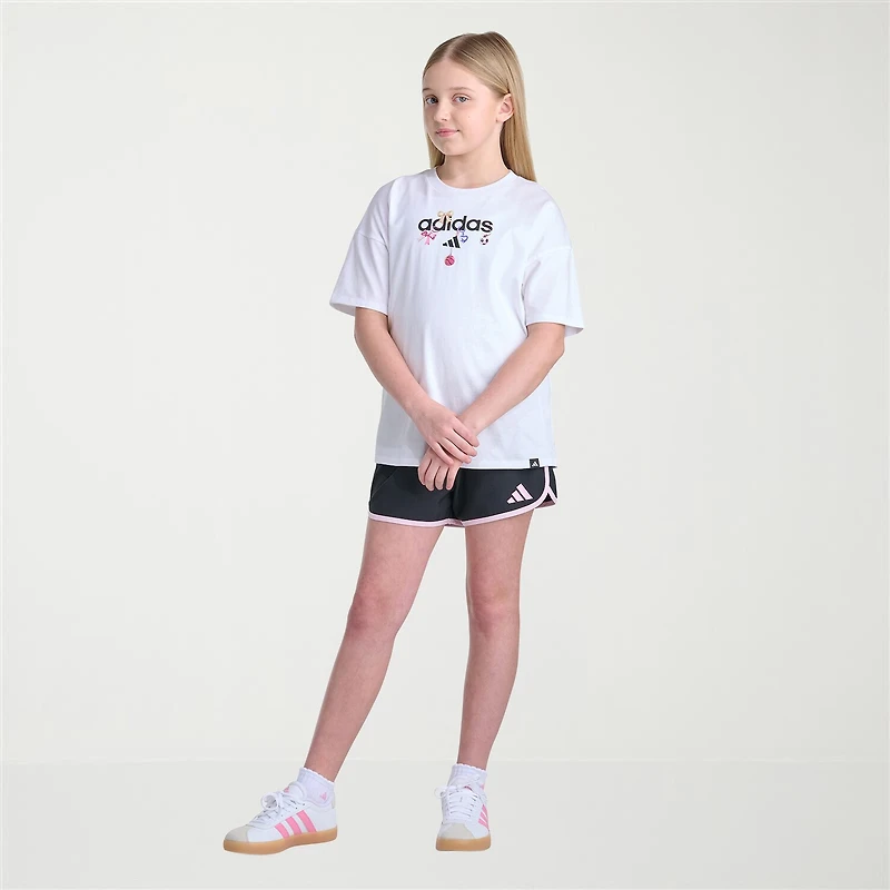 adidas Big Kid Girls Crew Neck Short Sleeve Active T-Shirt