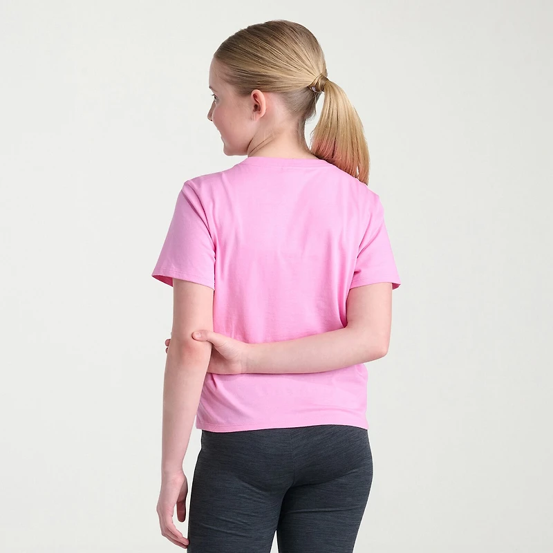 adidas Big Kid Girls Crew Neck Short Sleeve Regular Fit Graphic T-Shirt