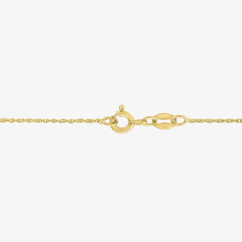 Womens Simulated Green Emerald 14K Gold Over Brass Clover 16 Inch Pendant Necklace