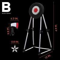Black Series Axe Throwing Target Set