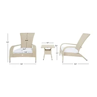 Safavieh 3-pc. Conversation Set Weather Resistant