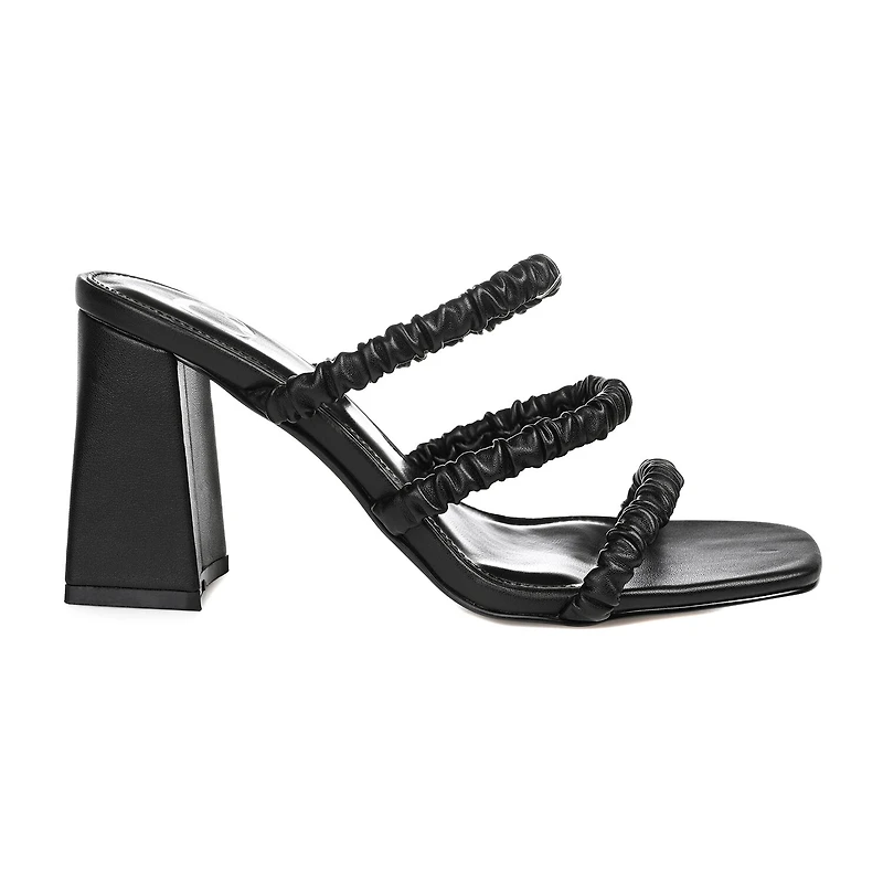 Journee Collection Reagaan Womens Round Open Toe Block Heel Pumps