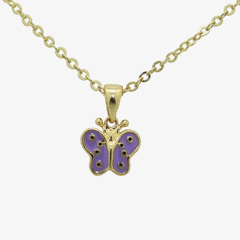 Girls 10K Gold Over Brass Butterfly 3-pc. Jewelry Set