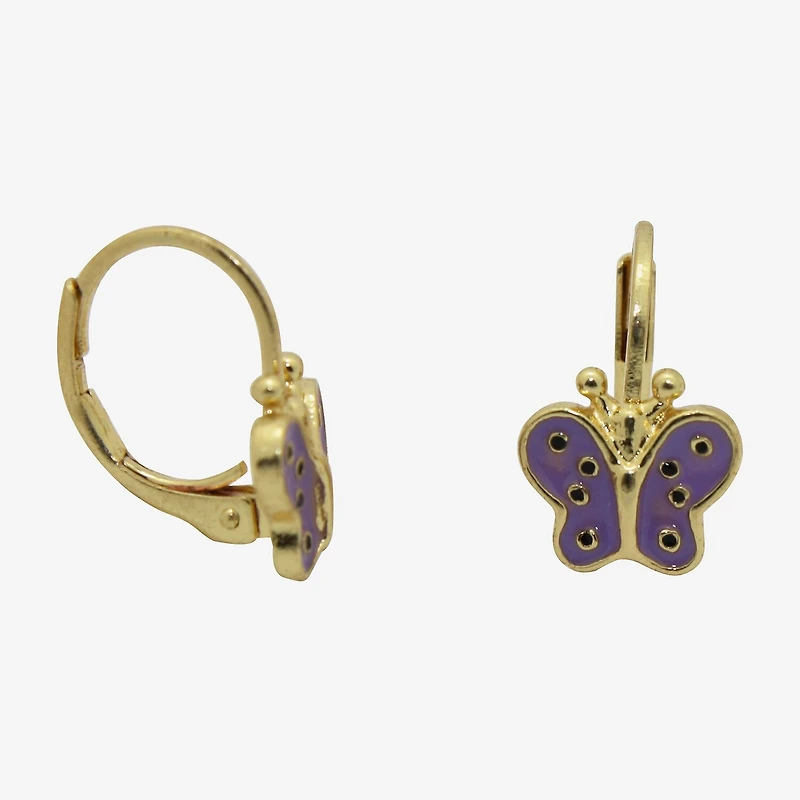 Girls 10K Gold Over Brass Butterfly 3-pc. Jewelry Set