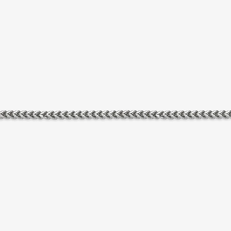 Mens Brushed Stainless Steel 22mm Foxtail Bracelet