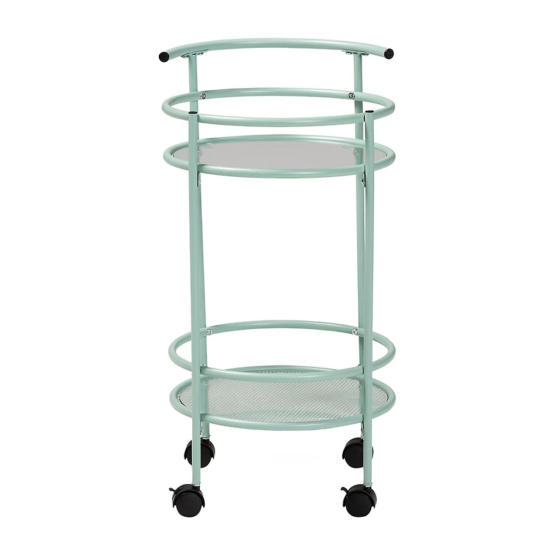 Newell Metal-Top Kitchen Cart