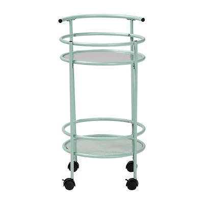 Newell Metal-Top Kitchen Cart