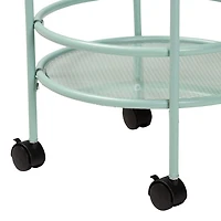 Newell Metal-Top Kitchen Cart