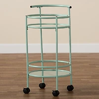 Newell Metal-Top Kitchen Cart