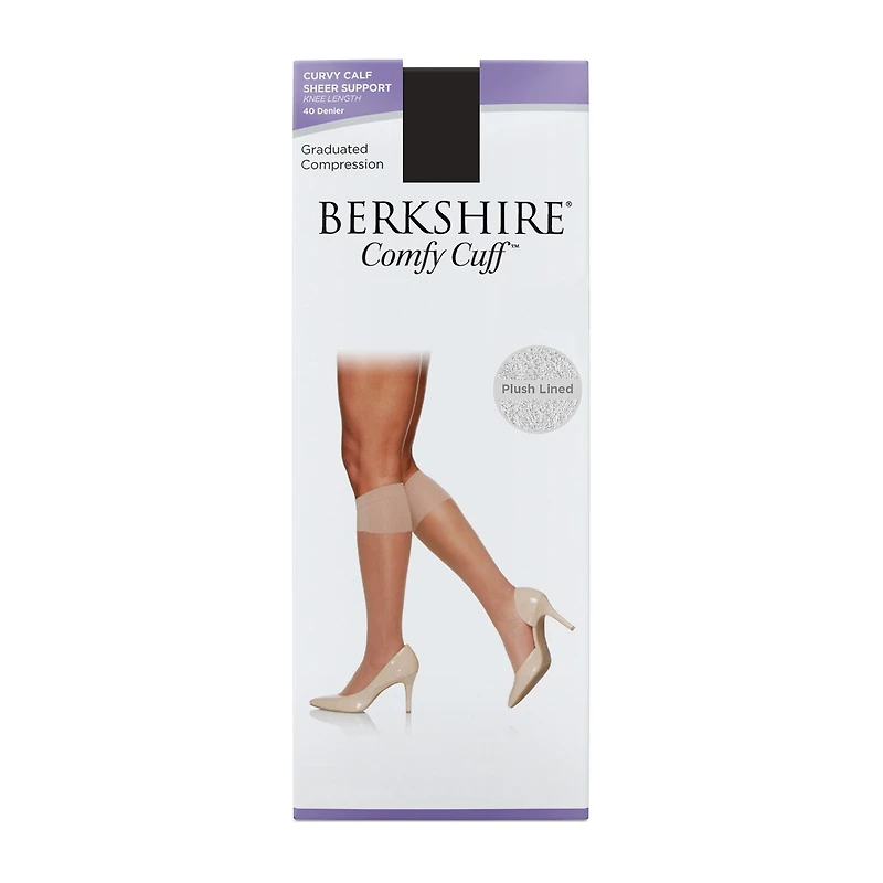 Berkshire Hosiery Curvy Calf Sheer Womens 1 Pair Trouser Socks