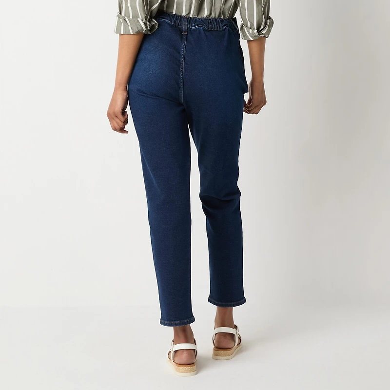a.n.a Womens High Rise Seated Wear Straight Leg Jean