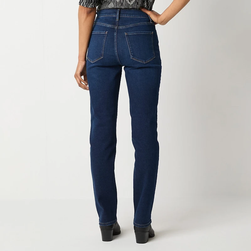 a.n.a Womens High Rise Straight Leg Jean