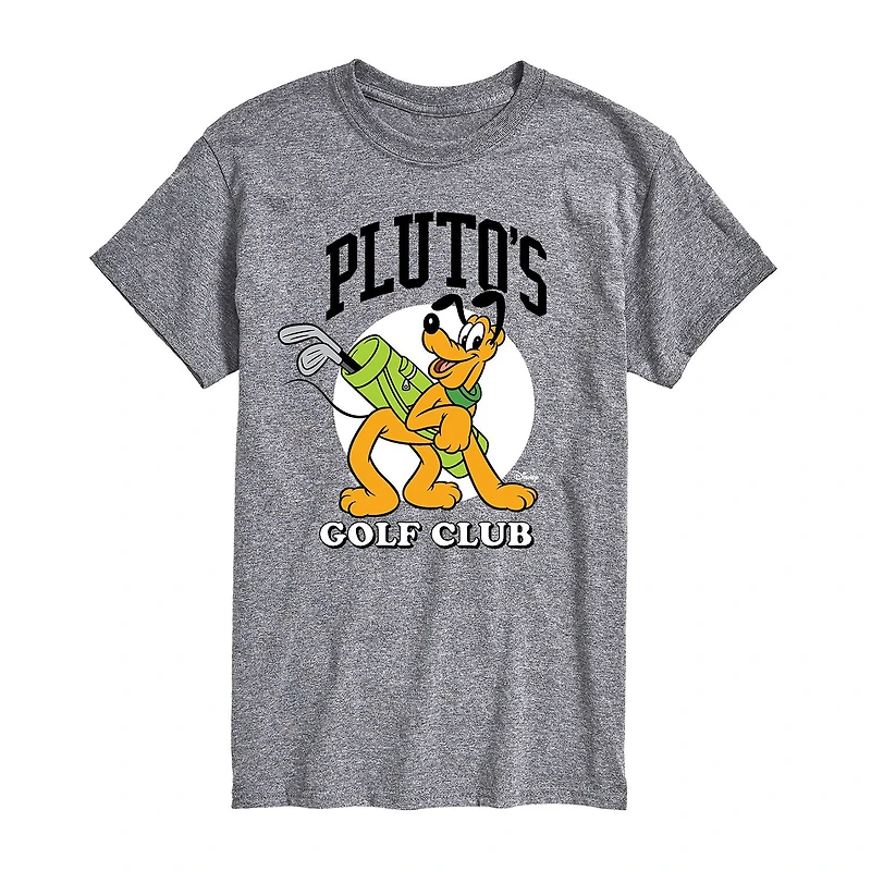 Mens Short Sleeve Pluto Graphic T-Shirt