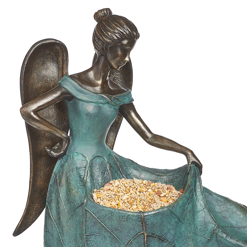 Roman 20in Angel Bird Bath