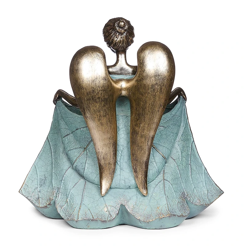 Roman 13.25in Angel Bird Bath