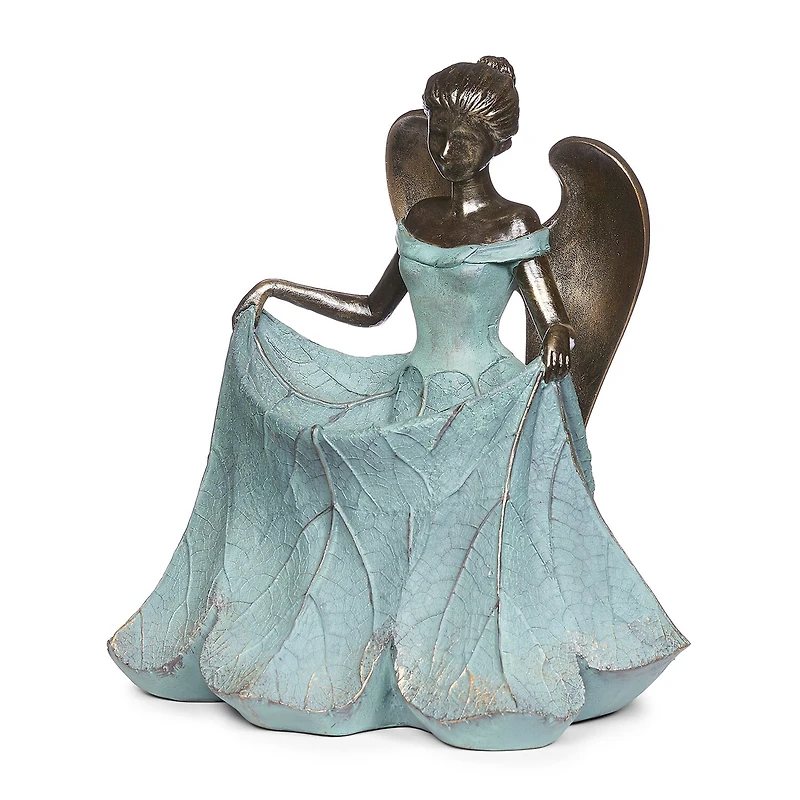 Roman 13.25in Angel Bird Bath