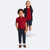 IZOD Little & Big Kid Girls Round Neck Long Sleeve Button Cardigan