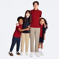IZOD Little & Big Kid Girls Round Neck Long Sleeve Button Cardigan