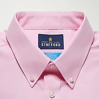 Stafford Coolmax All Season Ecomade Mens Classic Fit Stretch Fabric Wrinkle Free Long Sleeve Dress Shirt