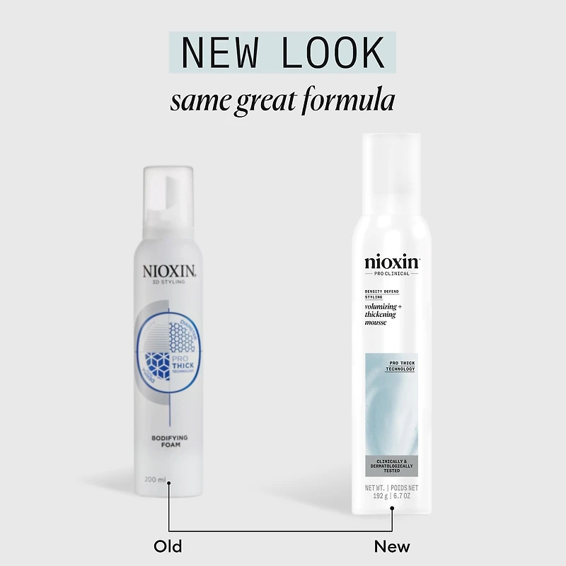Nioxin® Density Defend Styling Volumizing + Thickening Hair Mousse 6.7 oz.