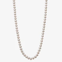 Cultured Freshwater Pearl 18 Inch Strand Necklace in 14K Gold