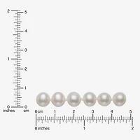 Cultured Freshwater Pearl 18 Inch Strand Necklace in 14K Gold