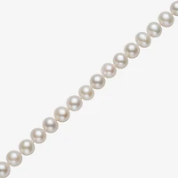 Cultured Freshwater Pearl 18 Inch Strand Necklace in 14K Gold