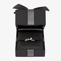 (Gh / Si2 I1) Womens 1/6 CT. T.W. Lab Grown White Diamond 10K Gold Delicate Stackable Ring