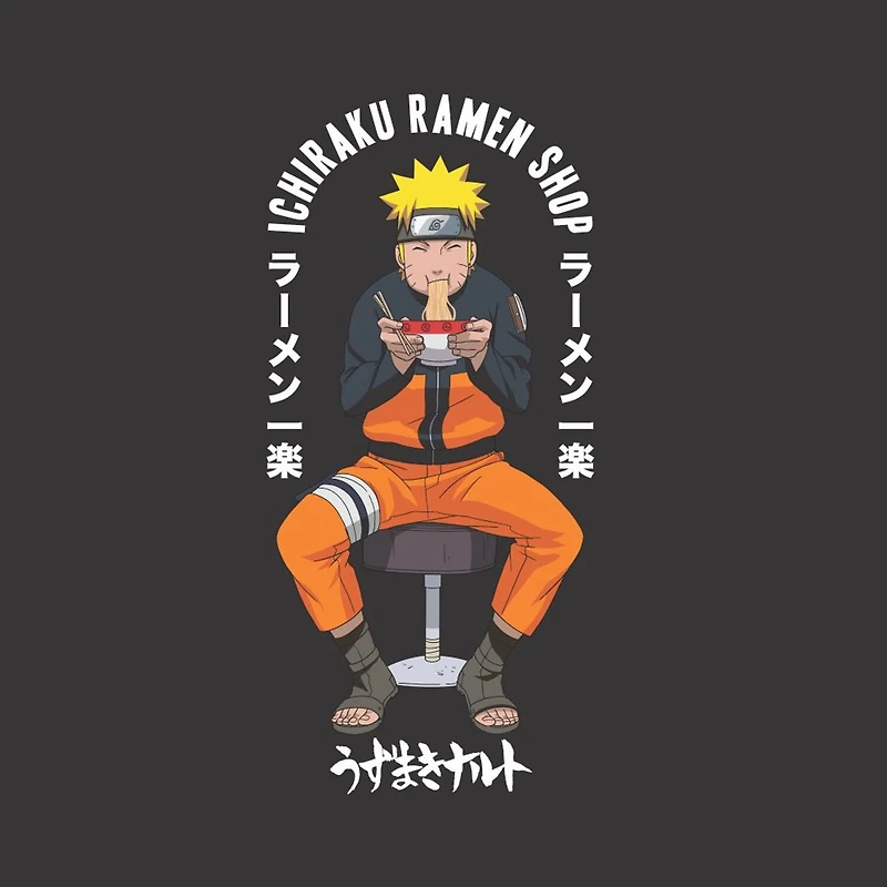 Novelty Mens Crew Neck Short Sleeve Relaxed Fit Naruto Graphic T-Shirt