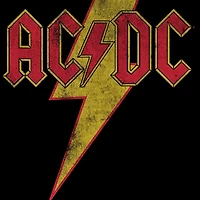 Novelty Mens Crew Neck Short Sleeve Relaxed Fit AC/DC Graphic T-Shirt