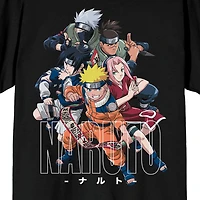 Novelty Mens Crew Neck Short Sleeve Relaxed Fit Naruto Graphic T-Shirt