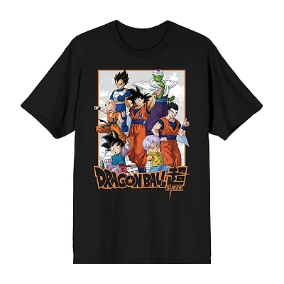 Novelty Mens Crew Neck Short Sleeve Relaxed Fit Dragon Ball Z Graphic T-Shirt